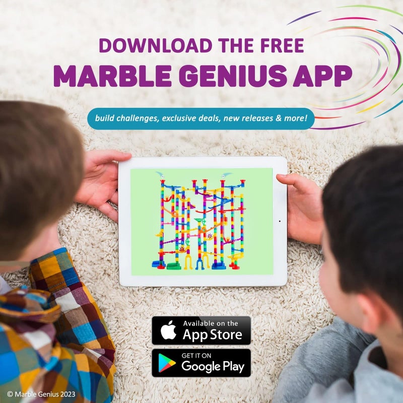 Marble Genius Tubes, 30pcs Marble Run Accessory Set for Kids Ages 4+, Fun Building & Learning Educational Construction Add-on Kit for Teens STEM - Image 5